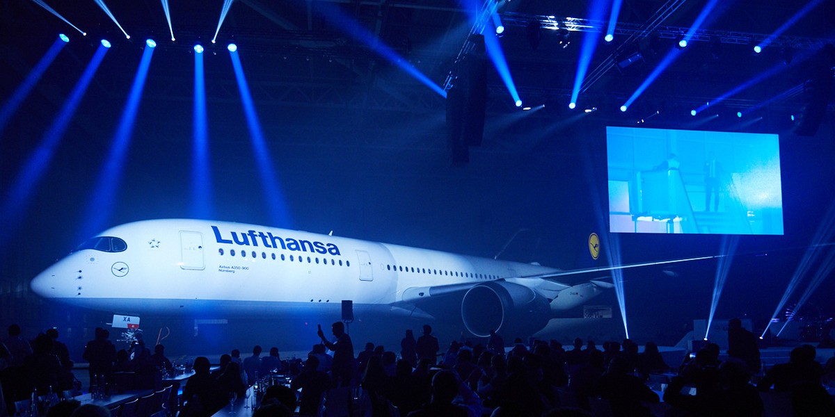 Premiera nowego Airbusa A350-900 w barwach Lufthansy