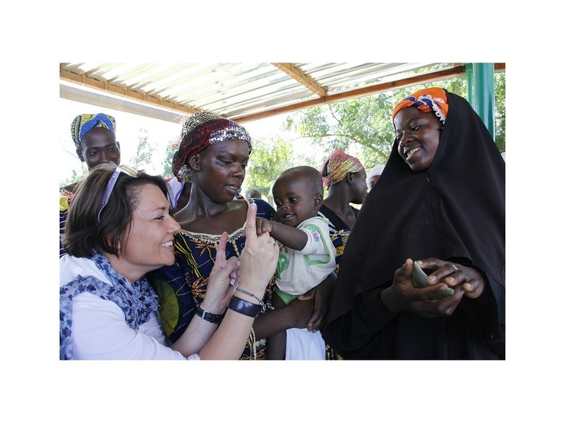 Małgorzata Ostrowska-Królikowska - ambasadorka akcji Pampers-Unicef - w Burkina Faso