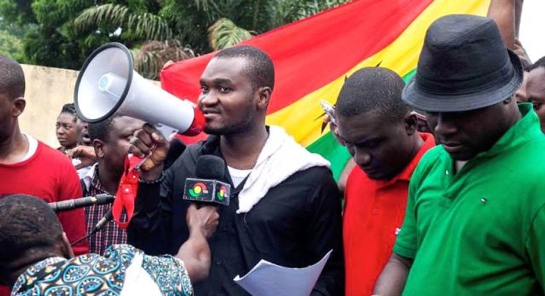 Some members of pressure group, 'Occupy Ghana'