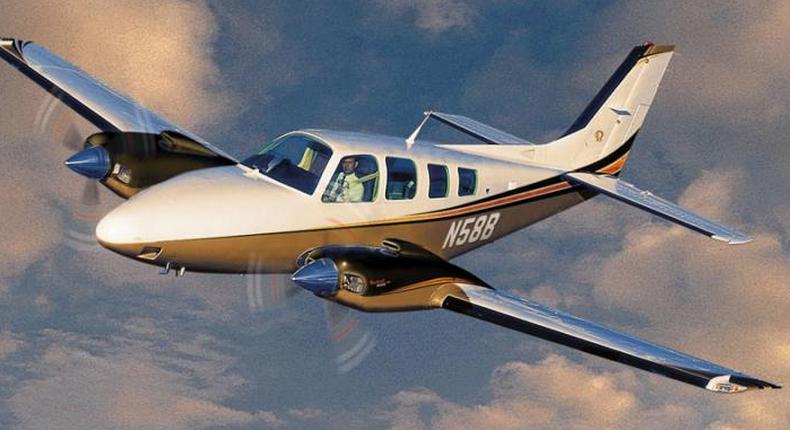 Beechcraft Baron 58 aircraft. Silicon Solutions Limited behind the Pepea na Finje lottery is on the spot for allegedly swindling Kenyans