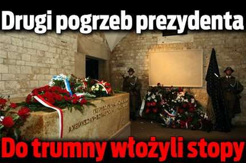 Drugi pogrzeb prezydenta. Do trumny włożyli stopy