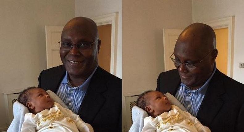 Atiku Abubakar and grandchild