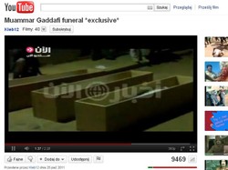 Wyciekło nagranie z tajnego pogrzebu Kadafiego