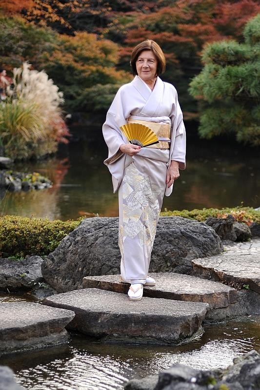 Maria Kaczyńska w kimono 1