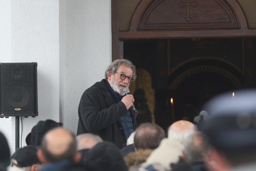 Boda Ninković održao govor na sahrani brata