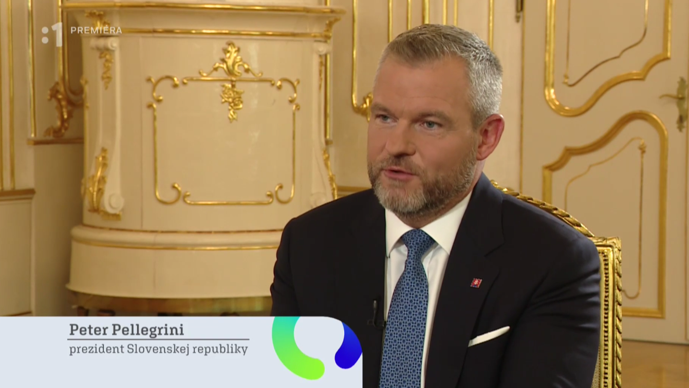 Prezident Peter Pellegrini v diskusnej relácii STVR O 5 minút 12.