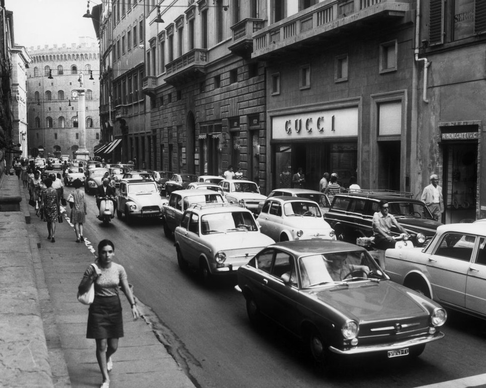 Gucci bolt 1969-ben, Firenzében.