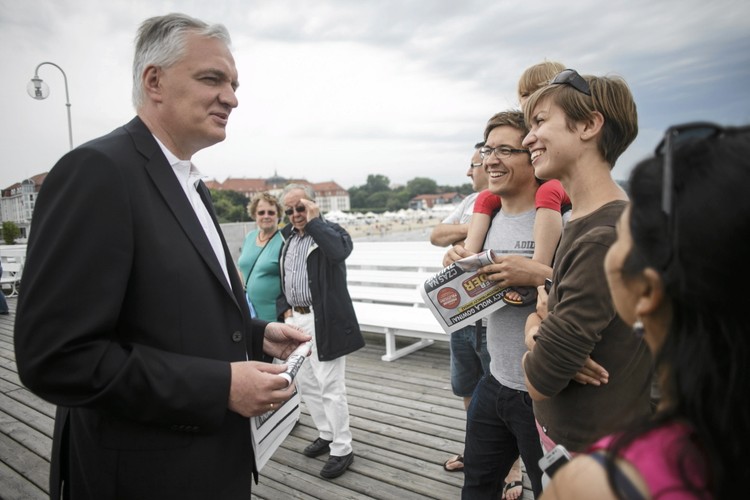 Jarosław Gowin w Sopocie na molo