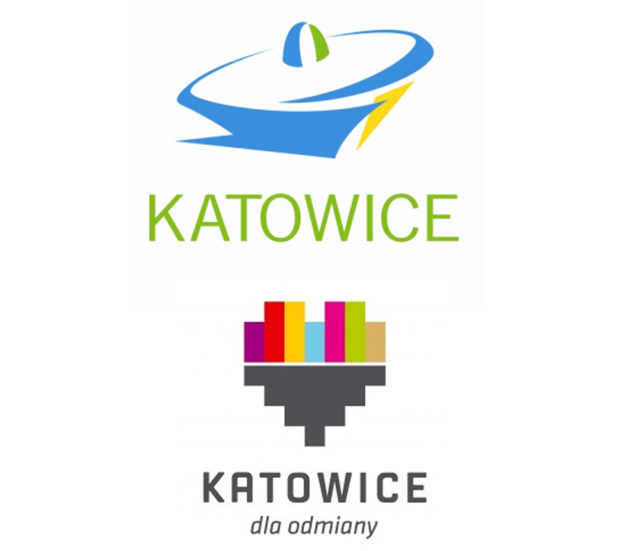 Stare i nowe logo Katowic