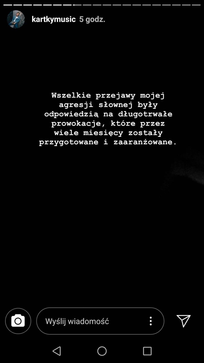 Kartky padł ofiarą manipulacji? Jego była upubliczniła w sieci nagrania