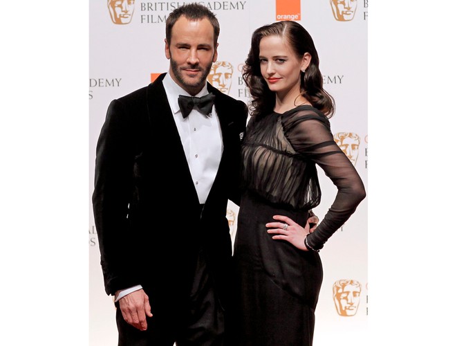 Projektant mody Tom Ford z francuską aktorką Evą Green