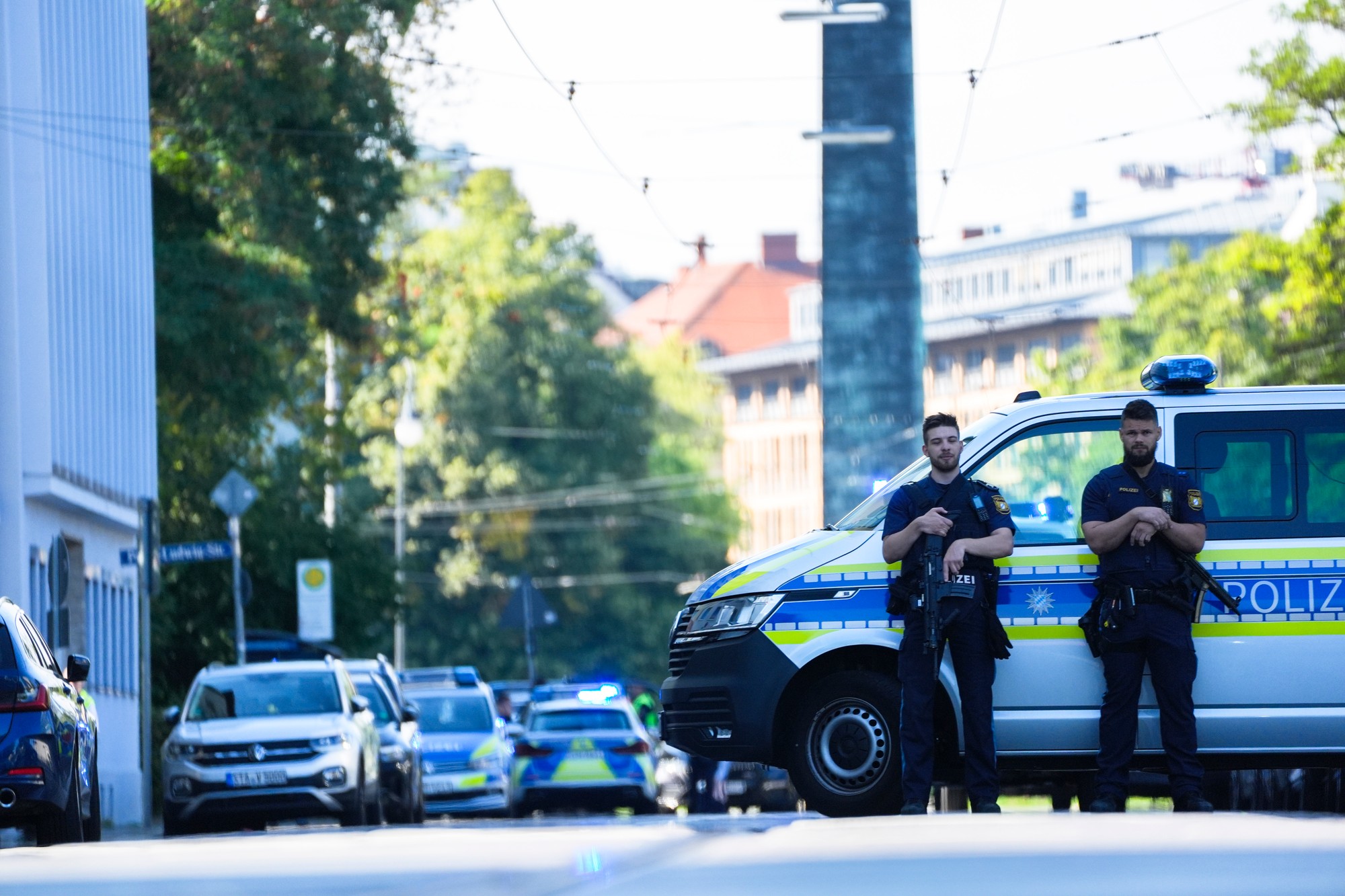 Policajný zásah po streľbe v Mníchove.