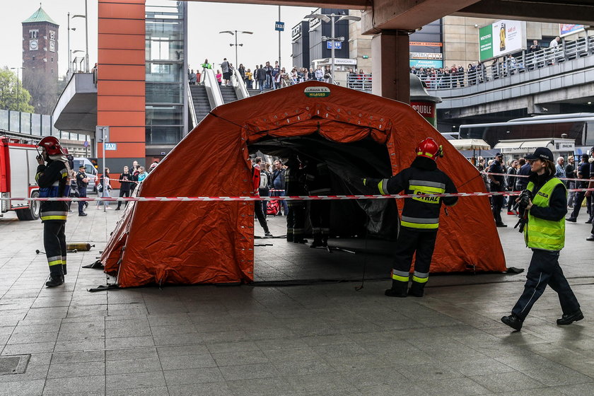 Ćwiczenia antyterrorystyczne na Dworcu Głównym w Krakowie