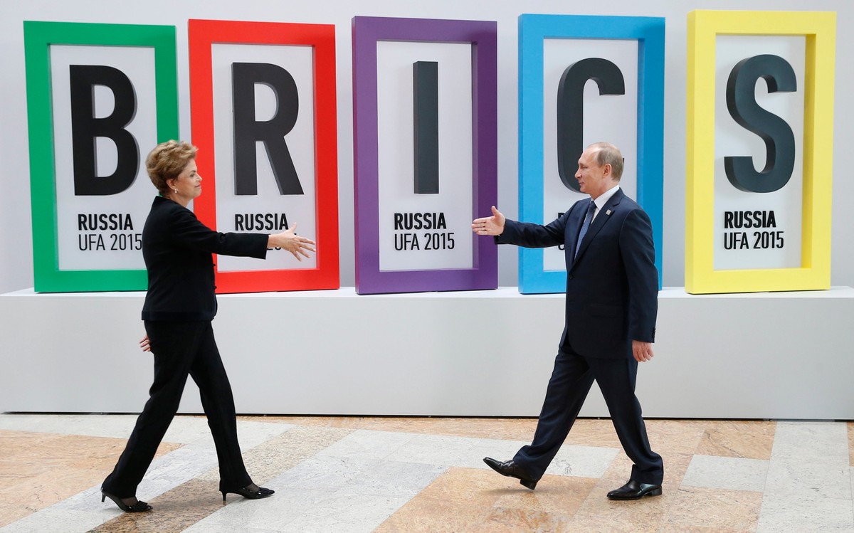 Prezydent Brazylii Dilma Rousseff i prezydent Rosji Władimir Putin