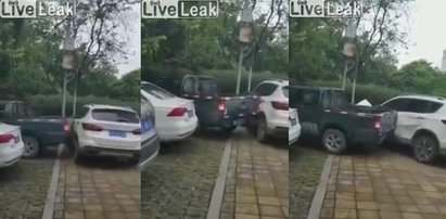 Ktoś zastawił mu auto na parkingu. Po tej nauczce już nigdy tego nie zrobi