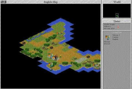 Screen z gry "Sid Meier's Civilization II" 