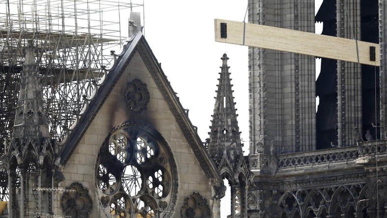 Notre Dame po pożarze 