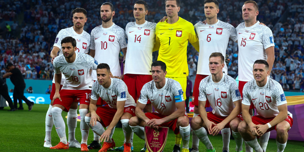 Na zdjęciu polska reprezentacja przed meczem z Argentyną