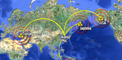15 kwietnia próba atomowa Korei i III wojna światowa! Mapa promieniowania!