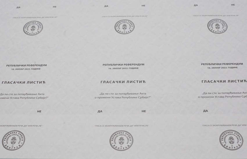 Štampanje glasačkih listića za referendum