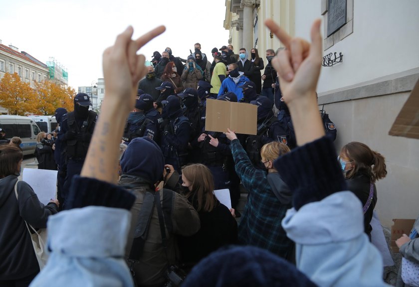 Protest Warszawa.