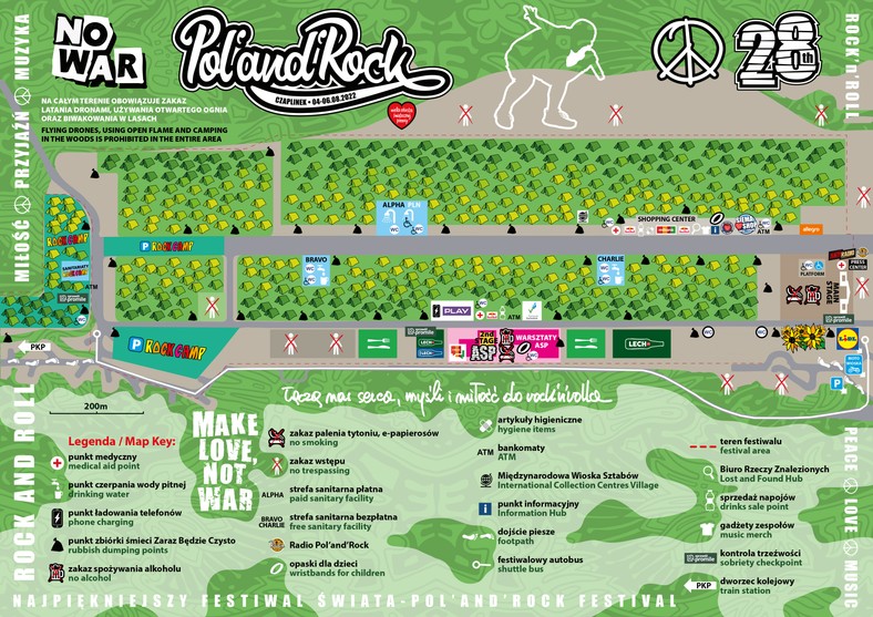 28. Pol'and'Rock Festival — plan imprezy.