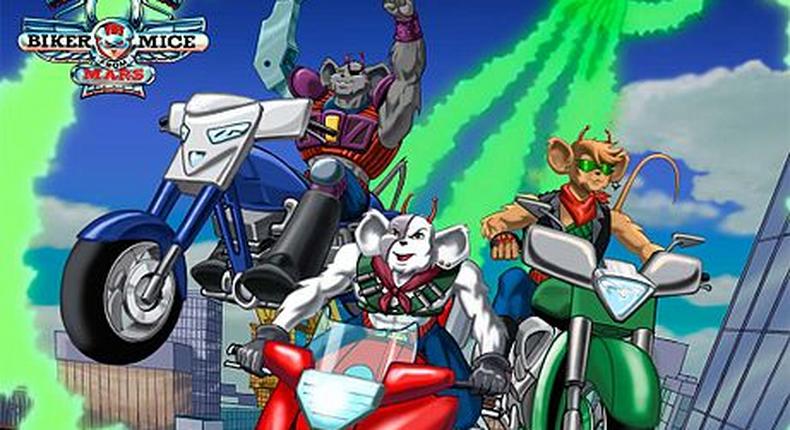 Biker Mice From Mars was one of the prominent cartoons of the Cadbury Breakfast Television block 