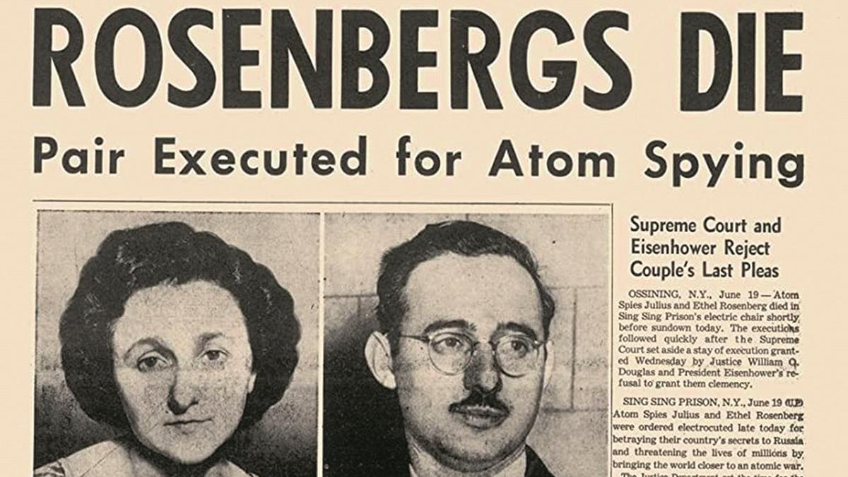 Specjalne wydanie „Los Angeles Times z 20 czerwca 1953 r., informujące o wykonaniu kary śmierci na małżeństwie Rosenbergów