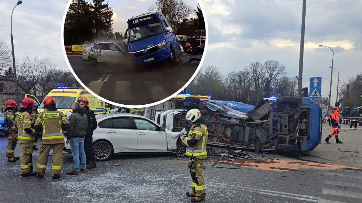 Dramatyczne nagranie trafiło do sieci. Tak rozpędzone BMW wbiło się w autobus
