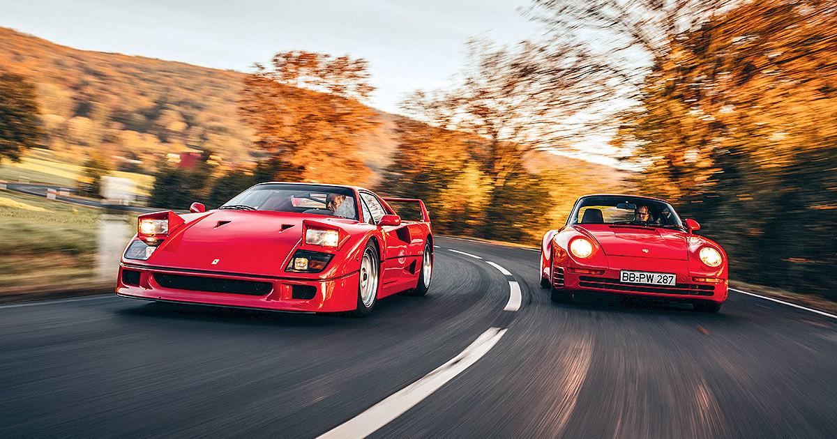 Ferrari F40 czy Porsche 959 który klasyk szybszy?