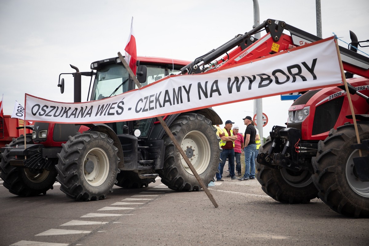 Rolnicy blokują przejście graniczne w Dorohusku