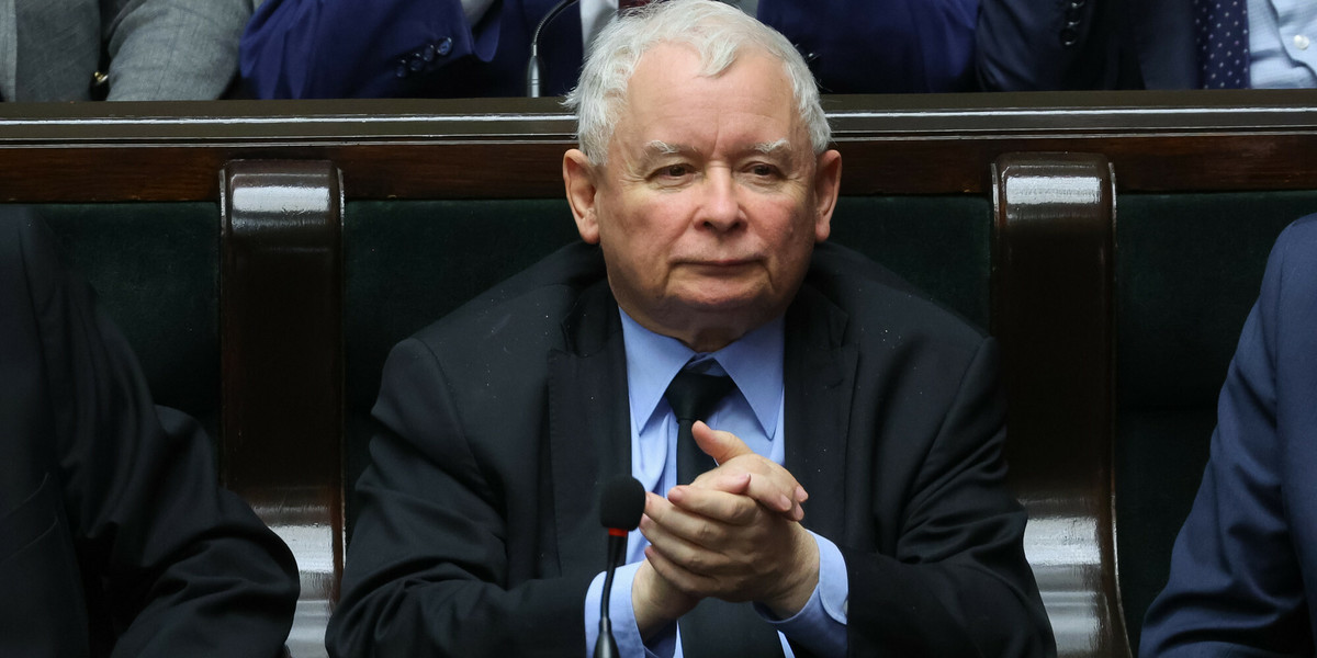 Prezes PiS Jarosław Kaczyński. 