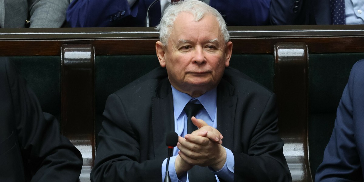 Prezes PiS Jarosław Kaczyński. 