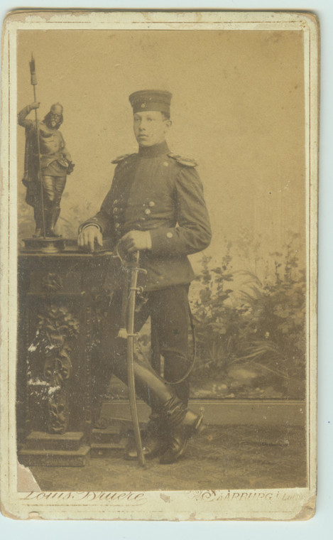 Gustav Ermann, niemiecki Żyd, w armii niemieckiej, 1890 r.