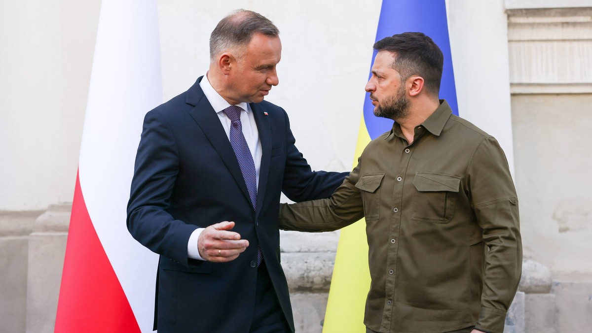 Prezydenci Andrzej Duda i Wołodymyr Zełenski