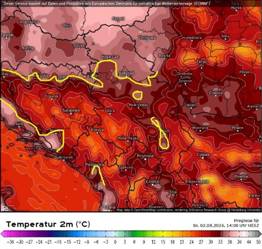 Povratak letnjih vrućina oko 2. avgusta