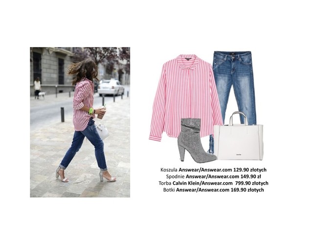 STYLIZACJE z ubraniami w paski