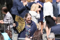 Kto słuchał Trumpa na żywo? Lans polityków, wiwaty i protesty. FOTO