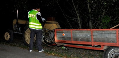 Pijany ojciec przejechał syna traktorem