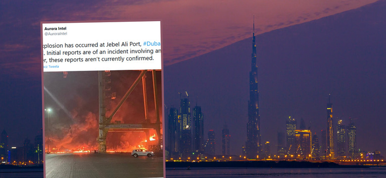 Potężna eksplozja na statku w Dubaju. Nagrania obiegają sieć