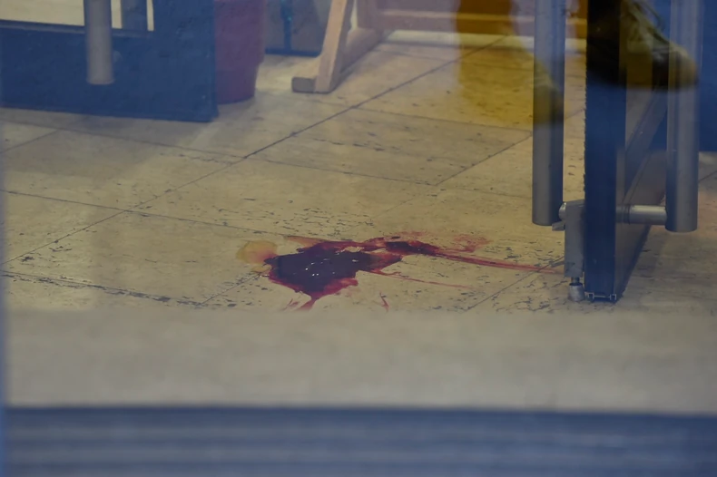 Lokva krvi ispred vrata