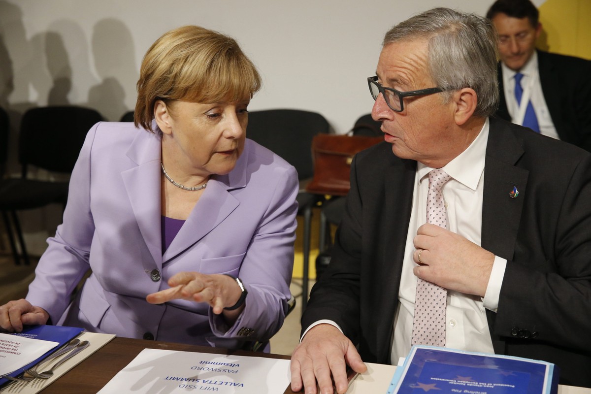 Angela Merkel i Jean-Claude Juncker