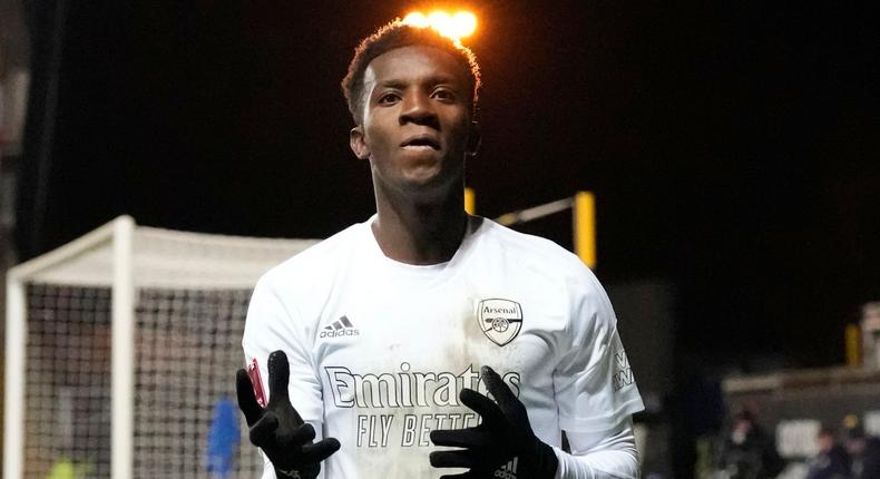 Ghana-target Eddie Nketiah nets double as Arsenal beat Oxford United in FA Cup