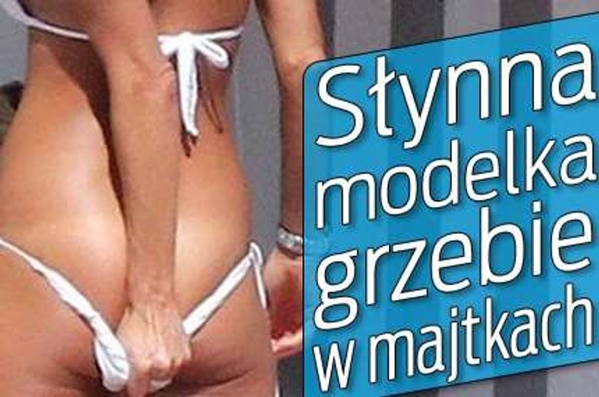 O, fuj! Słynna modelka grzebie w majtkach