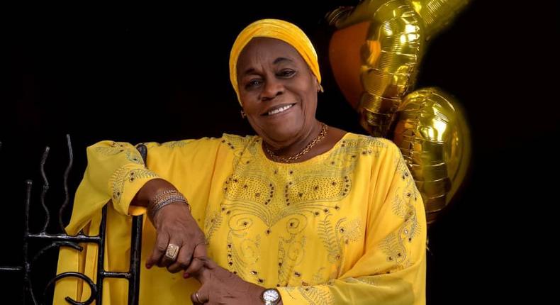 Alhaja Lateefat Gbajabiamila, mother of the Speaker of the House of Representatives. [Twitter/@gloriaadagbon]