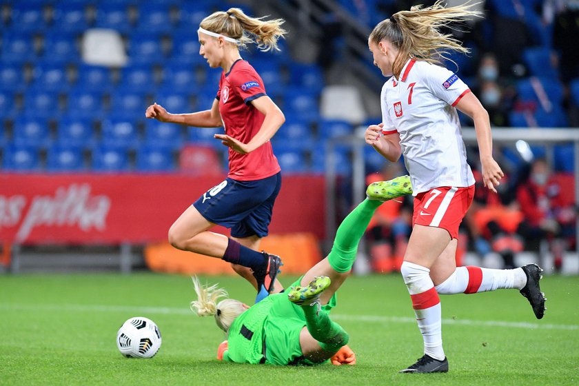 El. piłkarskich ME kobiet Polska - Czechy 0:2 