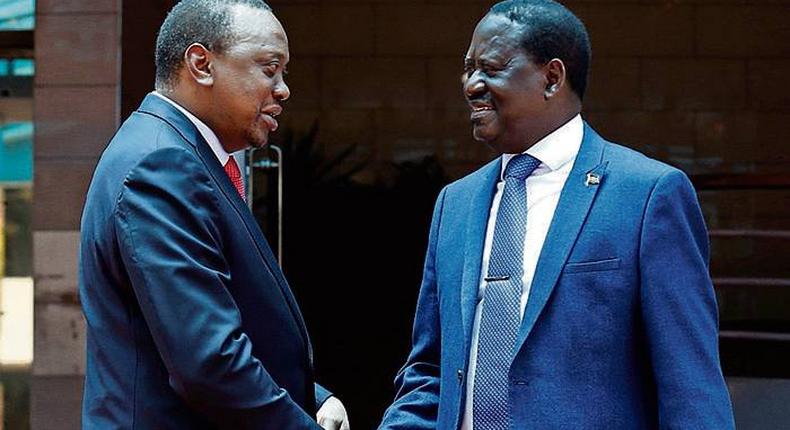 President Uhuru Kenyatta and Raila Odinga