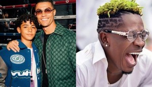 Shatta Wale reacts after Cristiano Ronaldo's son massively endorsed his album