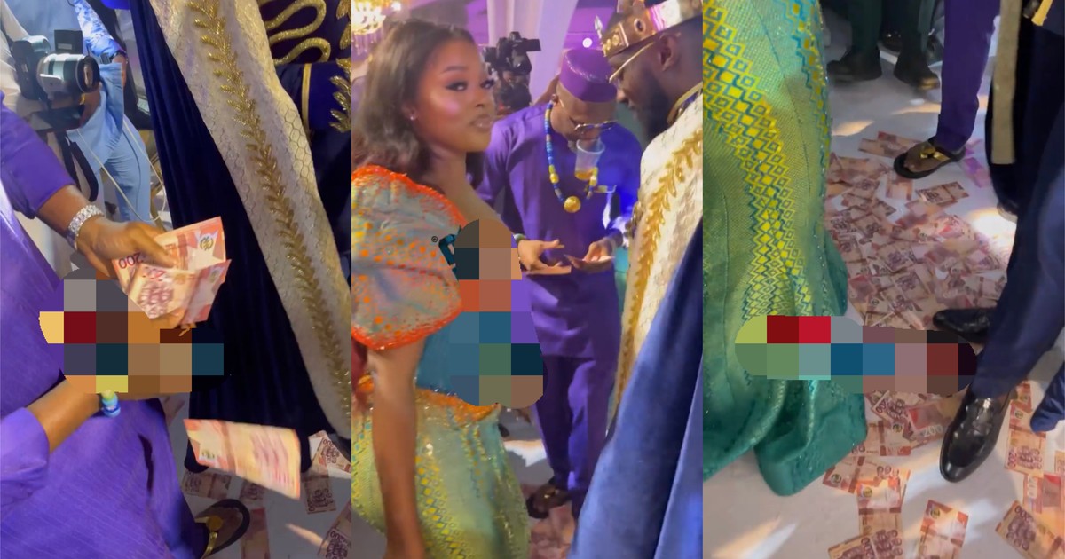 Nigerian baller sprays GH40,000 cash on Kojo Jones at his extravagant wedding (WATCH) - Vimarsana News