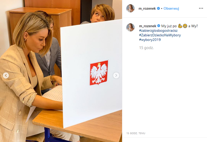 Małgorzata Rozenek na wyborach